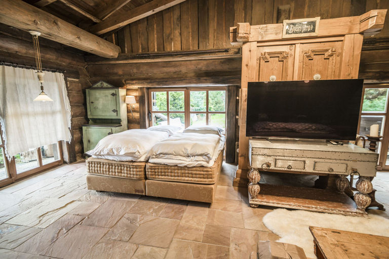 Bedroom, Luxusní srub Líny, Mladá Boleslav