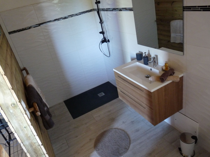 Bathroom 4, Gite La Tortue Bleue, Bouillante