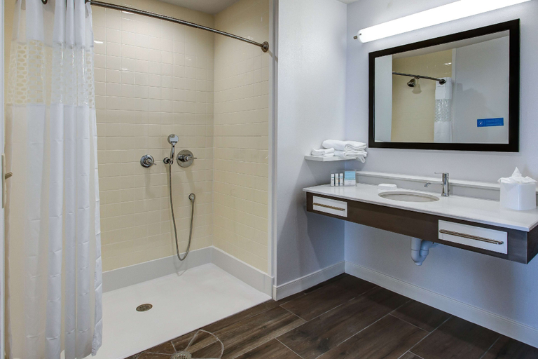 Bathroom 4, Hampton Inn & Suites Wichita/Airport, Sedgwick
