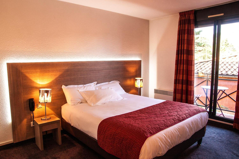 Bedroom 3, Hôtel Les Amandiers, Ardèche