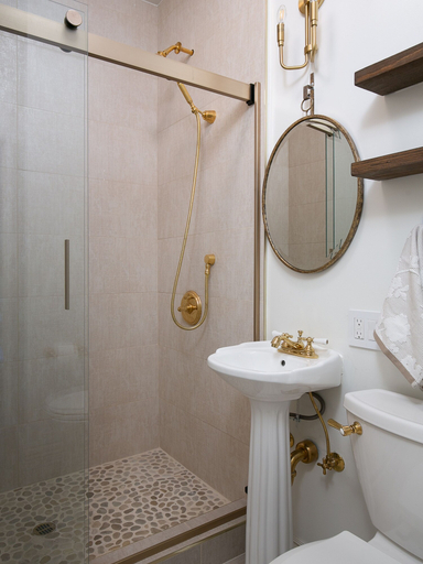 Bathroom, Historic Building Studio! CDC Cleaning Standards, Los Angeles