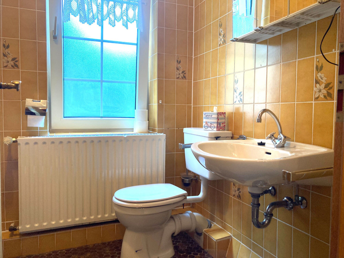 Bathroom 3, Waldhaus Wolfsbachmühle, Goslar
