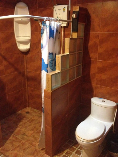 Bathroom 4, Paradise Pearl Bungalows, Mueang Krabi