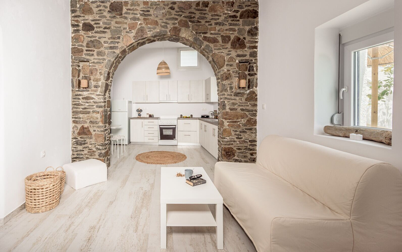 Bedroom 3, Salty Caves Apartments Milos, South Aegean