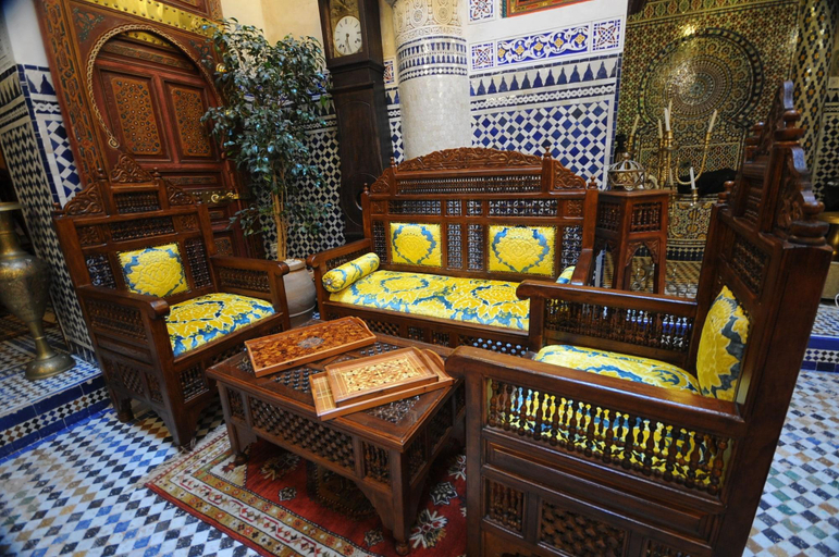 Public Area 3, Riad Mama H&K, Meknès