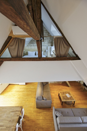 Bedroom 2, Appart'Hotel Hotel Saint Georges, Aube