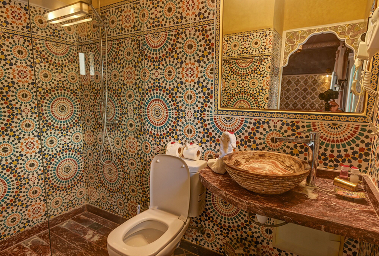 Bathroom 5, Riad Les Oliviers & Spa, Marrakech