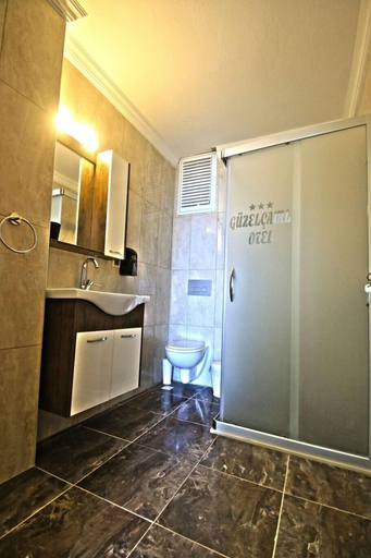 Bathroom, Oz Guzelcamli Otel, Kuşadası