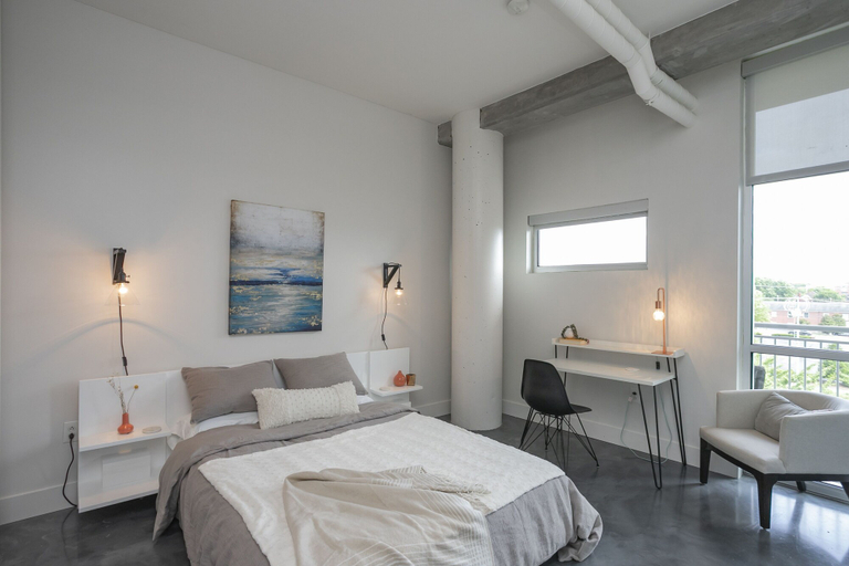 Bedroom 2, Sleek Furnished Modern Downtown Condo, Davidson