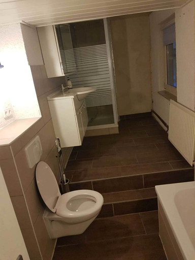 Bathroom, Wohnen im kleinen Fachwerk, Harz
