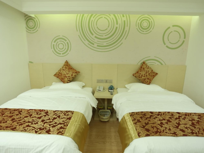 Bedroom 2, GreenTree Inn Tianjin Jinnan District Xianshui Guyuetan Express Hotel, Tianjin