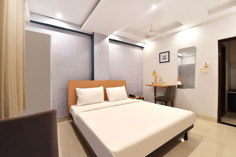 Bedroom 2, FabHotel Rushank Palace - Near Jawahar Circle, World Trade Park, Jaipur