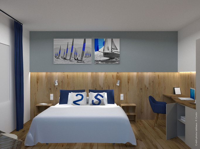Bedroom 2, Hôtel des Marins, Ille-et-Vilaine