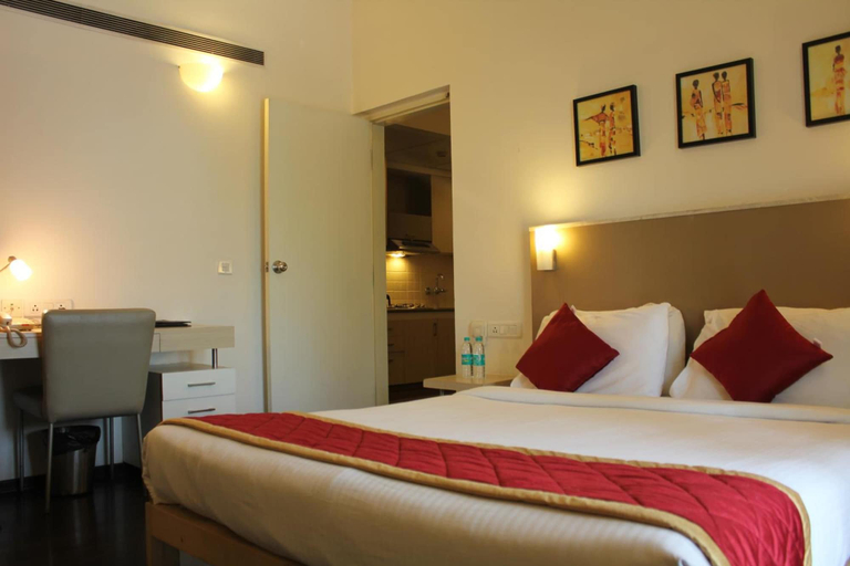 Bedroom 2, AMC Comforts at Brigade Homestead, Bangalore