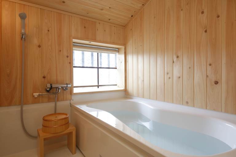 Bathroom 3, Yamasaki Ryokan Q Nakamonzenya, Shisō