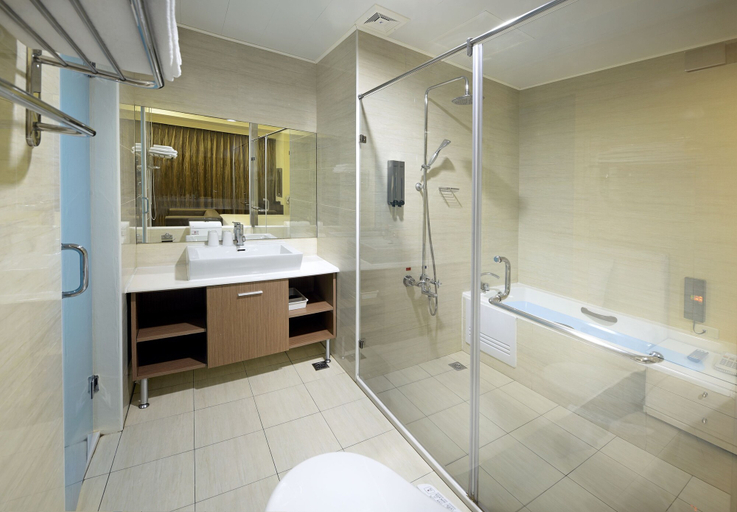 Bathroom 4, Hu Yue Lakeview Hotel, Nantou