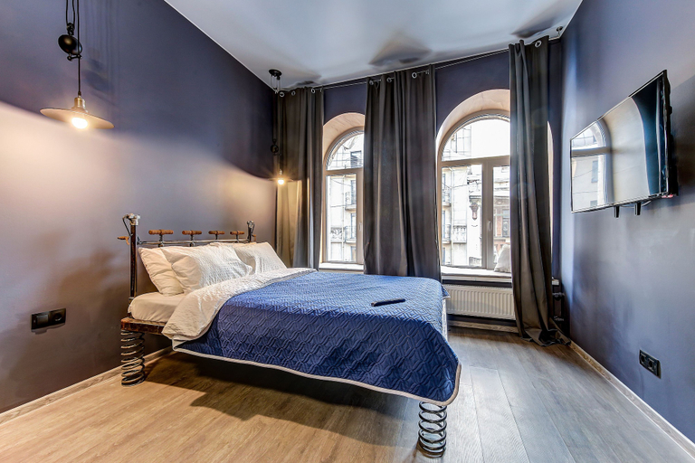 Bedroom 2, Design Apartment Vesta on Nevsky, Sankt-Peterburg gorsovet