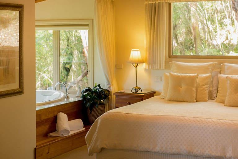 Bedroom 2, Myers Creek Cascades Luxury Cottages, Yarra Ranges - North