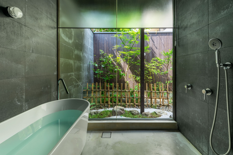 Bathroom 3, Soushuku Machiya House, Kyoto