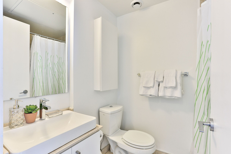 Bathroom, Luxury Lakeview Skyscraper by CN Tower, Toronto