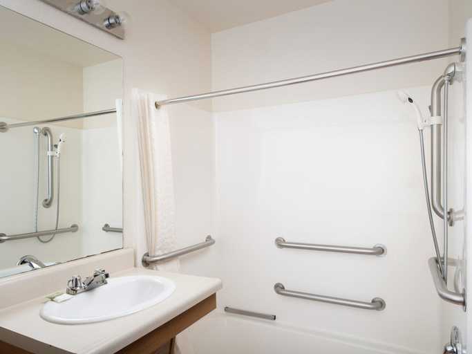 Bathroom 4, WoodSpring Suites Wilkes-Barre, Luzerne