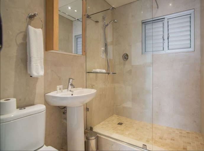 Bathroom 2, Bantry Beach Seaview Apartments, City of Cape Town