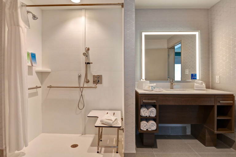 Bathroom 4, Home2 Suites by Hilton Savannah Midtown, GA, Chatham