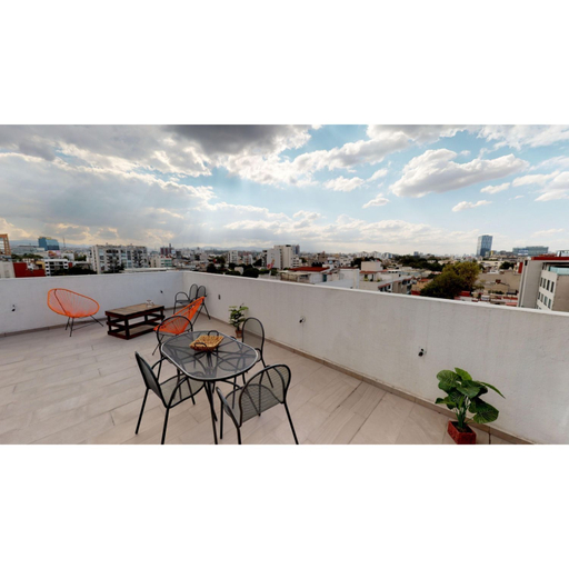Terrace/patio 3, Brand New PH with Private Rooftop @ WTC, Mexico City