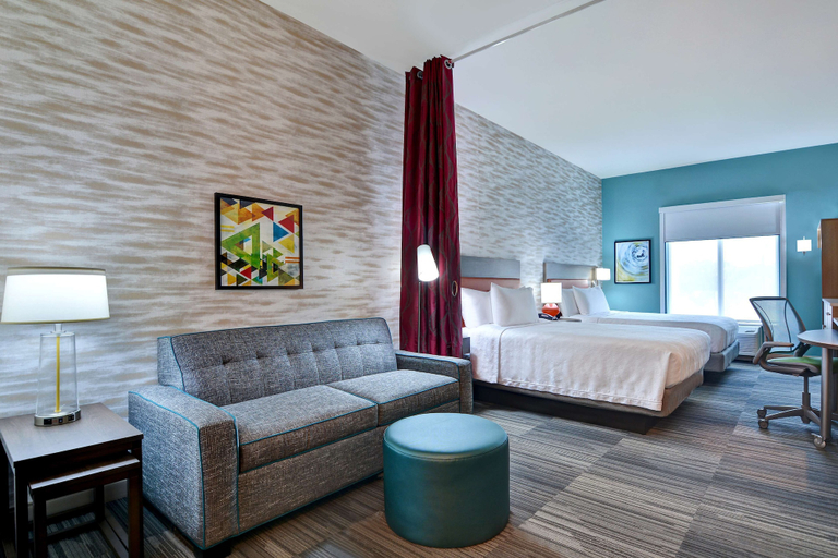 Bedroom 3, Home2 Suites by Hilton Savannah Midtown, GA, Chatham