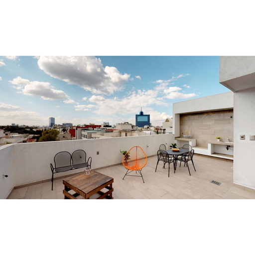 Terrace/patio 2, Brand New PH with Private Rooftop @ WTC, Mexico City