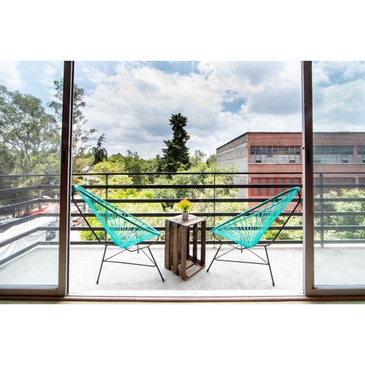 Balcony, Brand New Park View Designer Apartment, Mexico City