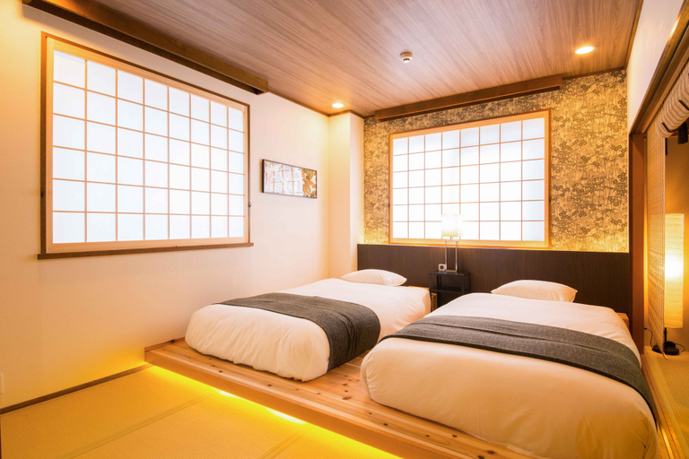 Bedroom 2, KONJAKUSO Osaka Dotonbori "YORIAI" Penthouse Stay, Osaka