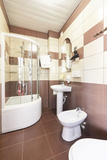 Bathroom 3, Hotel Tsentralnaya, Bryansk