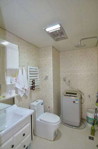 Bathroom, Lanzhou Longshang Mingzhu Apartment One-bedroom, Lanzhou