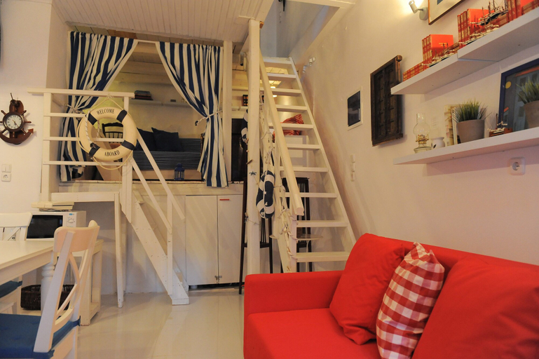 Living area 2, Dandy Villas Velanidia Sailor's House, Peloponnese