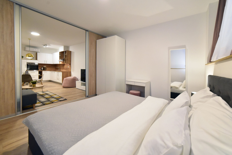 Bedroom 3, Hidden Backyard Apartments, Zagreb