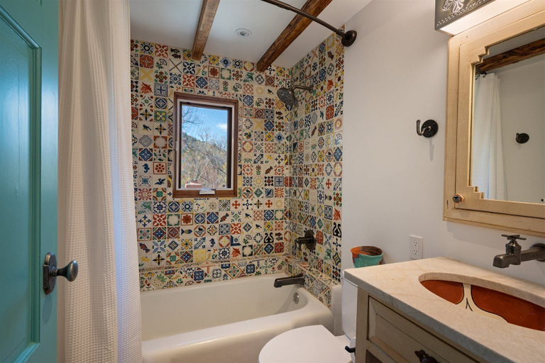 Bathroom 4, Dancing Hare - Colorful and Inviting Tesuque Home Right Next to Bishop`s Lodge, Santa Fe