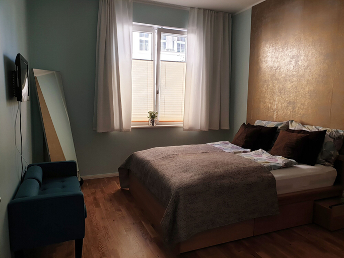 Bedroom, Apartment P1 in Berlin-Friedrichshain, Berlin