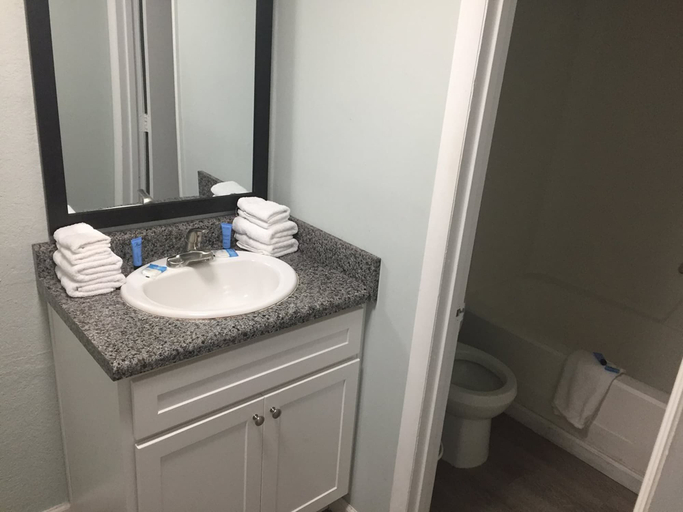Bathroom 4, Ocean Plaza Motel, Horry