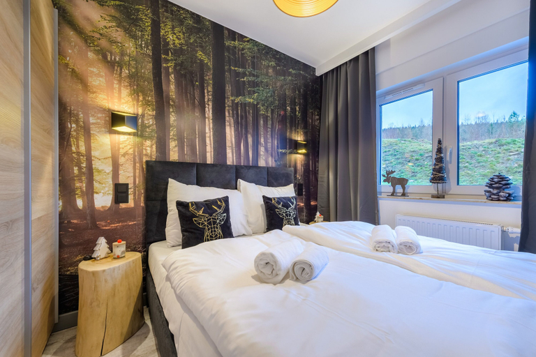 Bedroom 2, Izerska Przygoda - Apartamenty 5d, Lubań