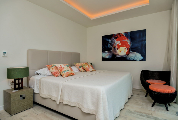 Bedroom 2, Beachfront Villa Seven Sins with Pool, Selca