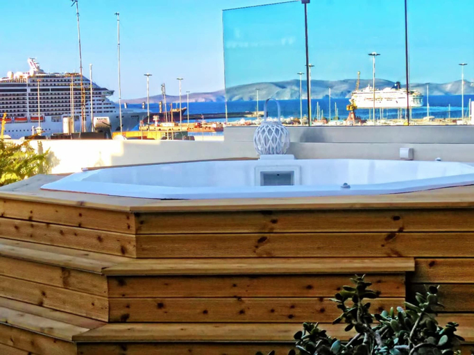 Bathroom 3, Luxury Sea View Penthouse with Hot Tub, Crete