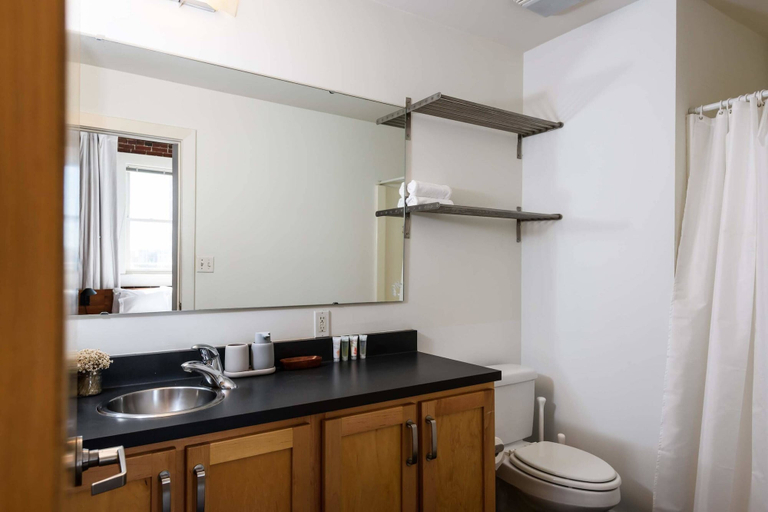 Bathroom 4, Spacious DT Lofts with Full Kitchen by Zencity, Saint Louis