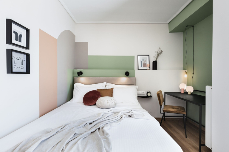Bedroom 3, Iconic 1BR Apartment in Koukaki, Attica