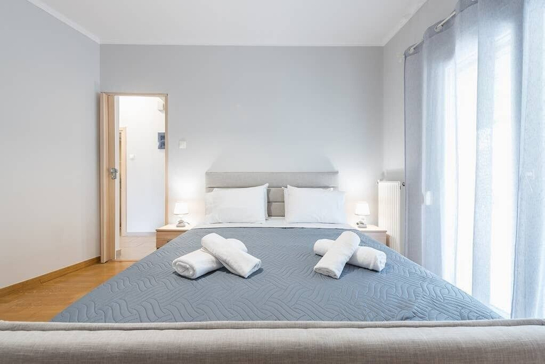 Bedroom 2, Central Flat with Cosy Sunny Terrace, Attica