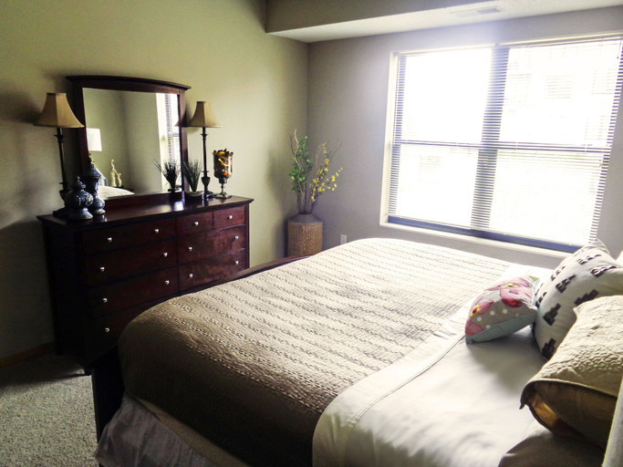 Bedroom 2, 43rd St Apartments by Minnehaha Lofts, Hennepin