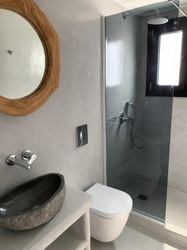 Bathroom 5, Ftelia Black Villas, South Aegean