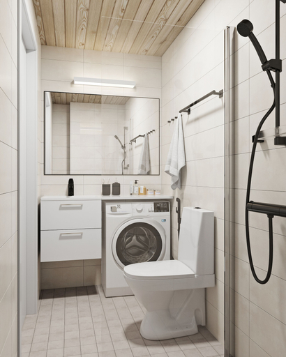 Bathroom, Toivo Studios, Uusimaa