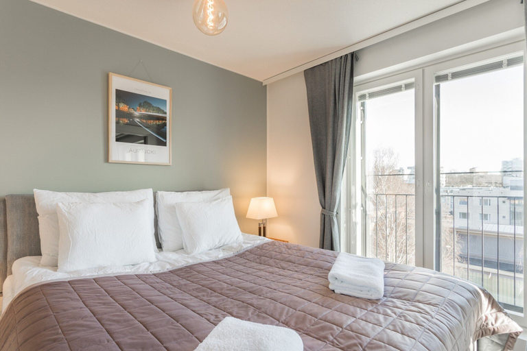 Bedroom 3, Riverside Lux, Sauna, 2 underground car parking, Finland Proper
