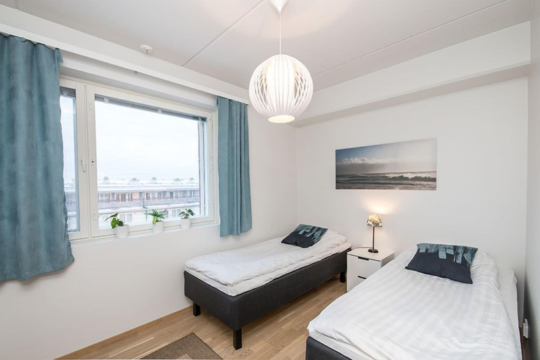 Bedroom 3, Kotimaailma Apartments Vaasa, Ostrobothnia
